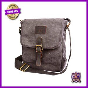 Canvas Messenger Bag Crossbody Anti-Theft Small Casual Travel Work Tools